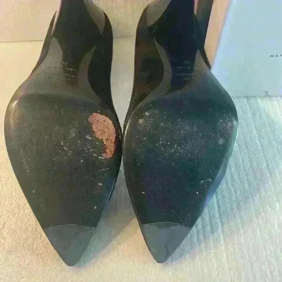 MARC JACOBS Suede and silver square studs worn lightly Size 40 USA Size 9 - Picture 6 of 7